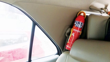 Bình cứu hỏa Fire Stop được trang bị trên ô tô