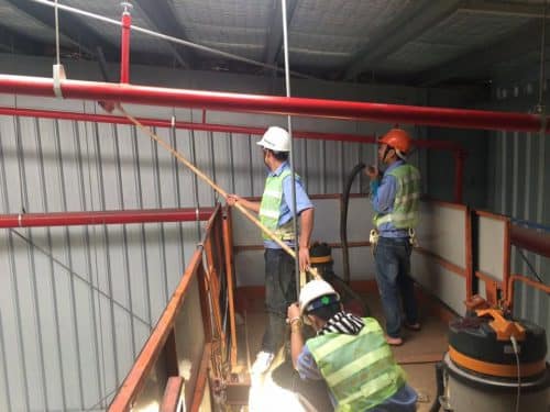 Việc vệ sinh và bảo trì các thiết bị PCCC