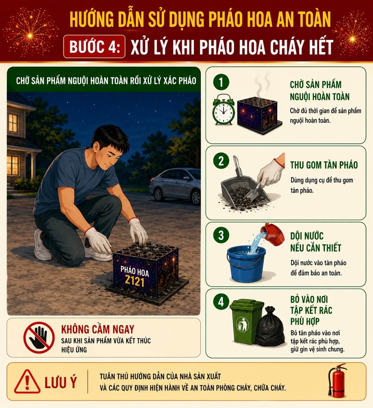 xử lý xác pháo